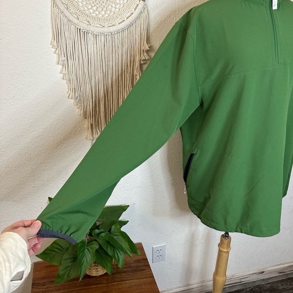 The north face green 1/4 zip jacket men’s large - Picture 2 of 8